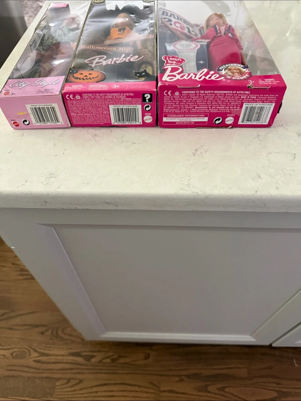 Barbie Dolls. 3 different dolls. Barbie 2012, Halloween Hip, City Style. All NIB